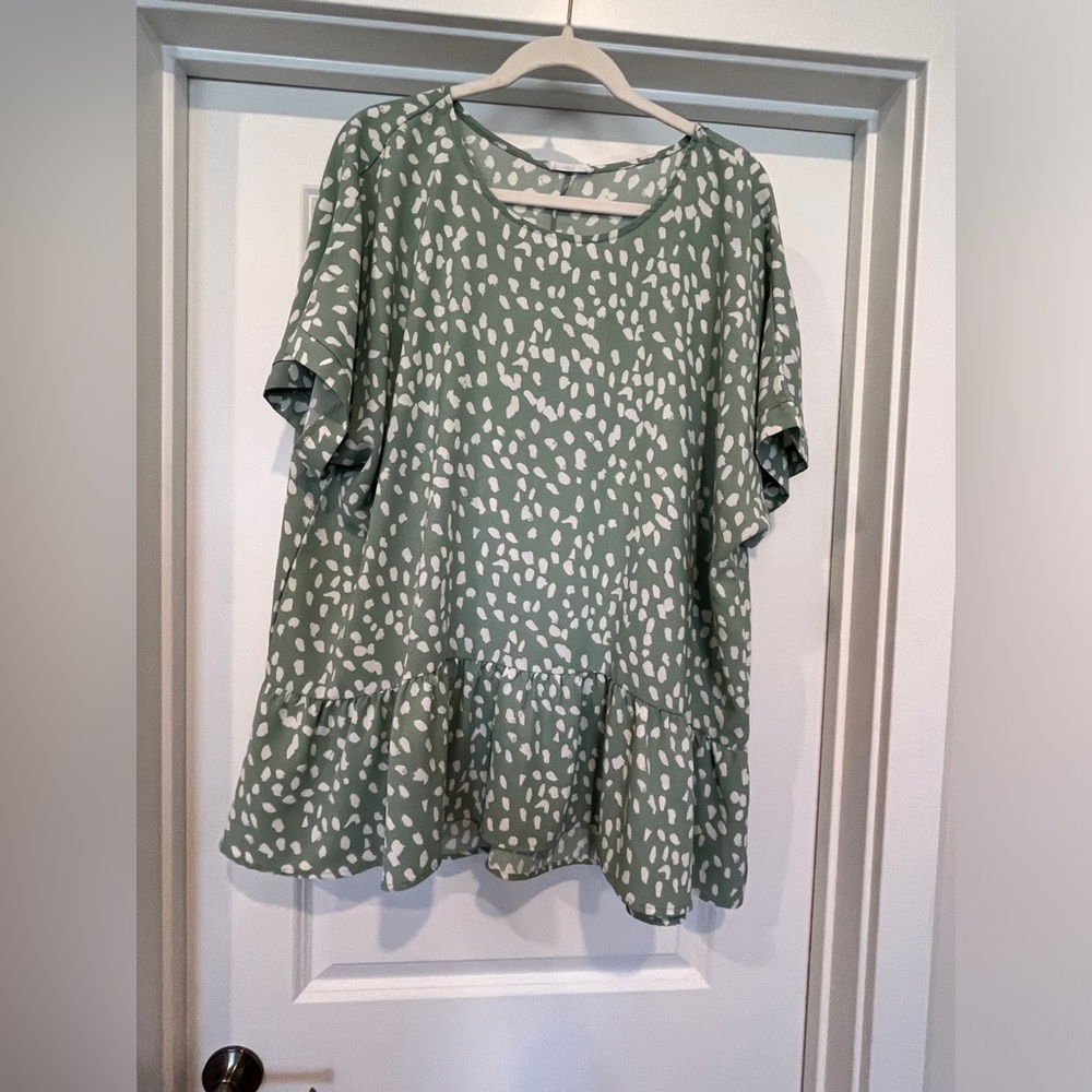 Mint green blouse